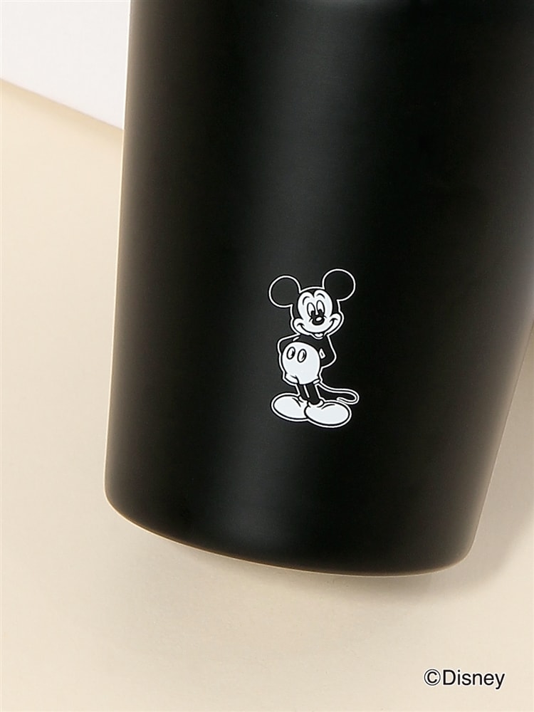 ステンレスサーモタンブラー／Disney／Mickey Mouseプリント2 ブラック オフィス